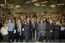 Asistentes al acto de presentación del soterramiento de la Avenida de Bilbao