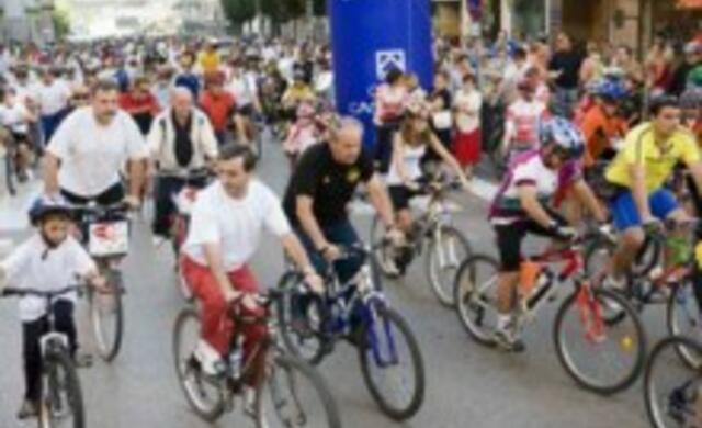 Participantes del Día de la Bicicleta