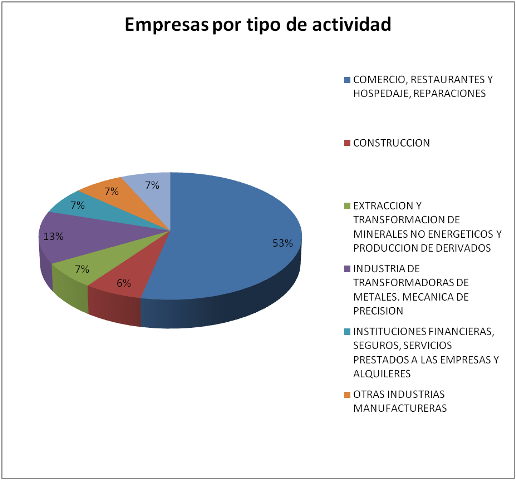 Empresas por tipo de actividad-Pol. La Maruca