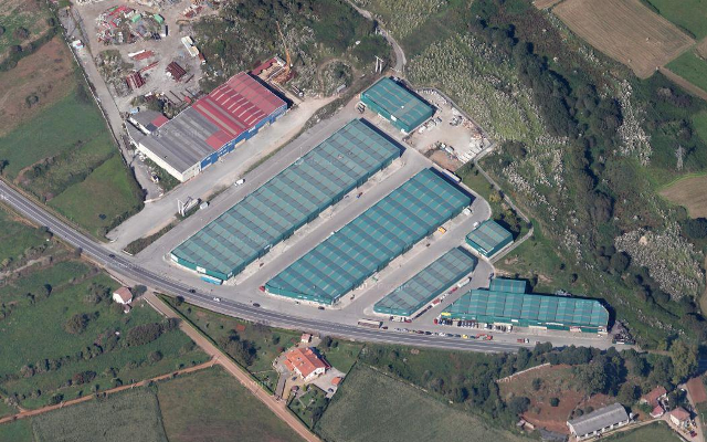 Vista aérea del Polígono La Verde